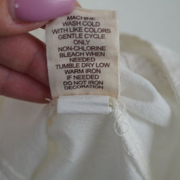 Mudd Lace Back Cotton Baby Doll Tank Top Size L Boho Festival - Picture 6 of 13